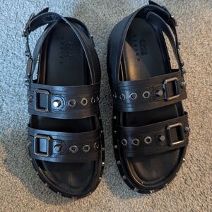 ASOS Black Studded Sandals
